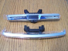 Fits Traxxas TRX-4 1/10 Crawler Front Rear Chrome Bumpers Mounts Ford Bronco XLT