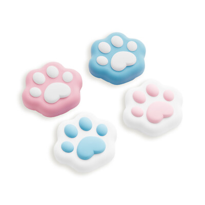 GeekShare NS2 Thumb Grips for Nintedndo Switch 2025, Silicone Cat Paw Caps 4PCS