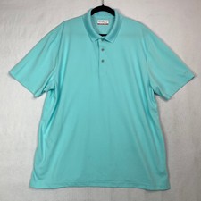 Grand Slam Mens Active Polo sz XXL Light Blue Breathable Golf Core Gym Workout