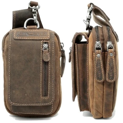 Hill Burry Bauchtasche Hüfttasche Gürteltasche Leder Männer Herren Frauen
