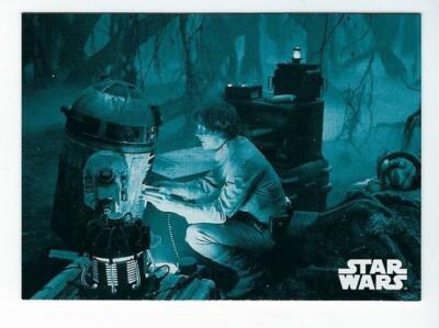 2019 STAR WARS EMPIRE STRIKES BACK BLACK WHITE BLUE HUE SHIFT #46 LUKE R2-D2