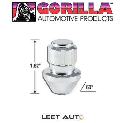 20pc) Gorilla Wheel Lock Set, Factory Style Bulge, 14mm x 1.50