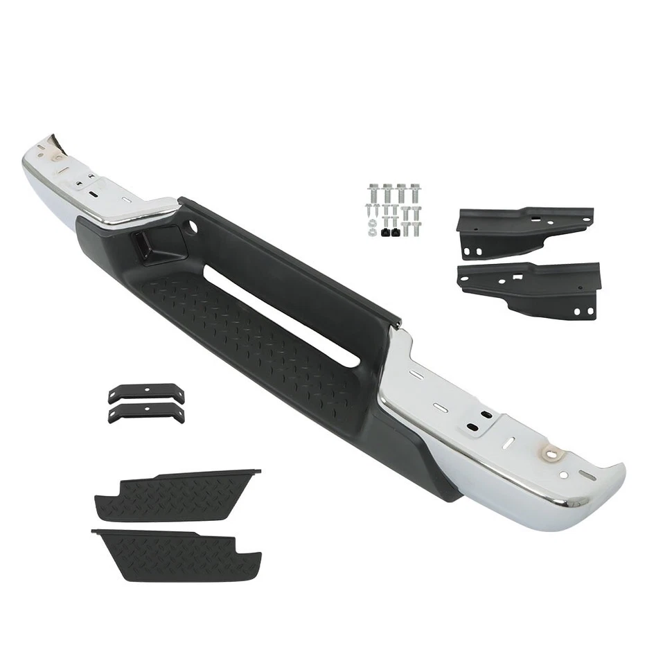 Rear Bumper Chrome Steel For Chevy Colorado GMC Canyon Pickup 2004-2006 2007 - Image 4 of 4