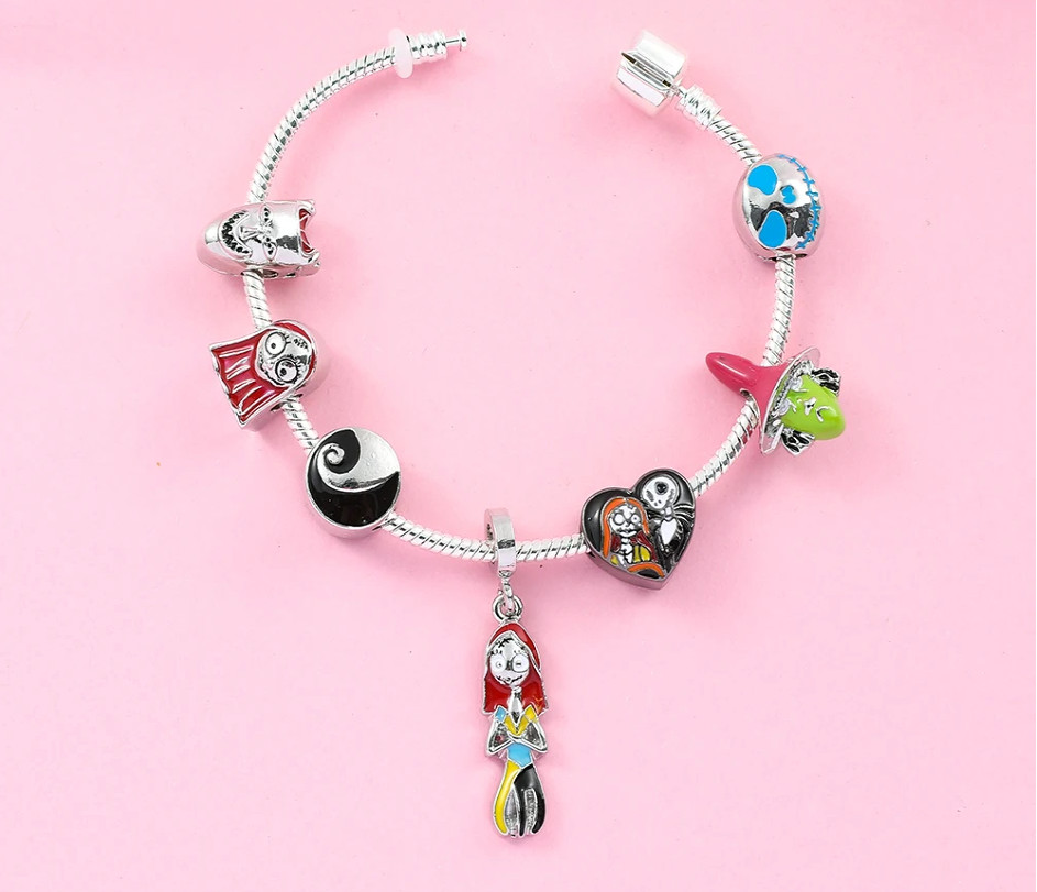 Bracelet Sally L'étrange Noël de Monsieur Jack, idée cadeau idéale avec boîte écrin