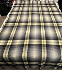 Vintage Jose Martinez Reinas la Aurora 100% Virgin Wool blanket 84” x 107” Blue