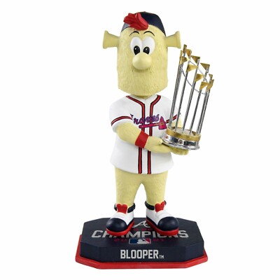 Blooper Atlanta Braves 2021 World Series Champions Bobblehead MLB Baseball