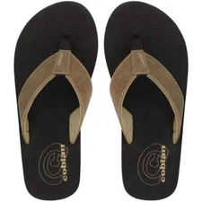 New Men's Mocha Cobian Floater 2 Flip-Flops Sandals With Arch Support Size 12
