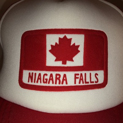 Casquette Snapback Vintage Niagara Falls Canada Années 80 - Rouge Et Blanc