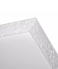White uPVC Door Panel Foam Filled 28mm Flat PVC  Infill Glazing 300x1000mm 