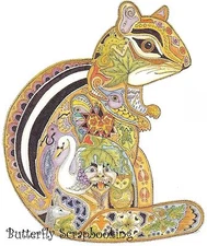 CHIPMUNK Animal Spirit Cling Unmounted Rubber Stamp EARTH ART Sue Coccia New