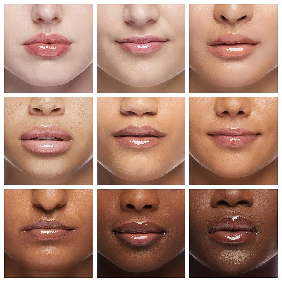 Juego de brillo de labios enrollable Expressions 12 piezas con estuche de transporte, maquillaje de labios brillante - Foto 4 de 4