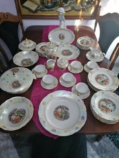 Kahla GDR Porzellanservice MADONNA 48 Teilen mit Krone signiert