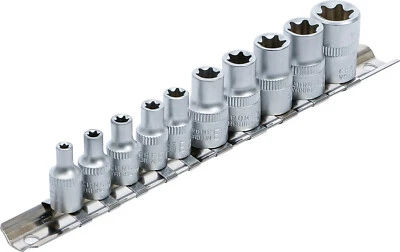 BGS TECHNIC BGS 10x Torx Nüsse E4 5 6 7 8 10 11 12 14 16 E-Profil Steckschlüssel Nuß Torxnuß
