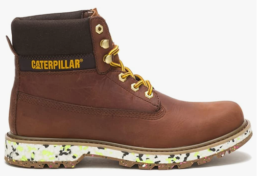 Caterpillar Womens E Colorado Leather Soft Toe Work Casual Boots Brown