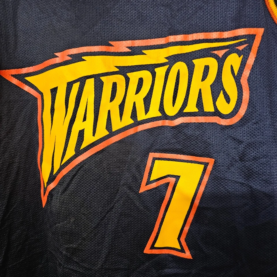 Camiseta deportiva de novato Antwan Jamison 7 Golden State Warriors campeón de la NBA rara de colección 40 M Foto 2 de 4