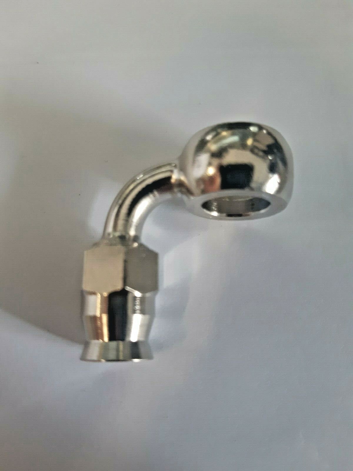 RACCORDO TUBO FRENO MOTO CON OCCHIELLO 90° D. 10 ACCIAIO RECUPERABILE ALLEGRI