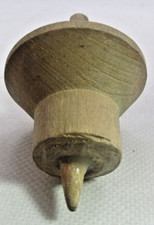 VTG Wooden Spinning Top Hand Painted Rare Unique Toy