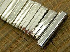 NOS Vintage Forstner Unused Stainless Watch Band Expansion 19mm Straight Lug