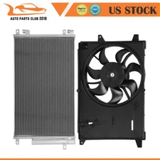 AC Condenser and Cooling Fan Assembly Fit for 16 17-20 2021 2022 Chevrolet Spark