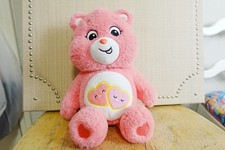 Care Bears Love-A-Lot Bear Stuffed Plush Basic Fun 14" Pink Hearts Tush Tag