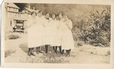EARLY 20th CENTURY WOMEN Vintage ANTIQUE FOUND PHOTO Original B + W 55 54 X