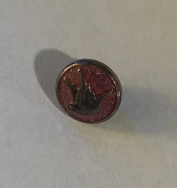 Camaleón Plata 925 Esmalte Púrpura Tranquilidad Jewelpop KJP796 Paloma Pájaro Foto 3 de 4