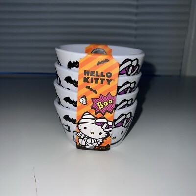 Hello Kitty Small Halloween Bowls (Mummy Style) Set Of 4.