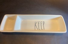 Rae Dunn Artisan Collection "Keep" trinket dish, tray, plate, organizer