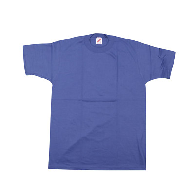 NOS Vtg 90s Jerzees Blank Short Sleeve T-Shirt 50/50 Royal Blue Adult Large USA