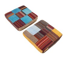 Cuscino 2PCS Kilim Patchwork 50 X 50 CM - Fine Perfette Condizioni