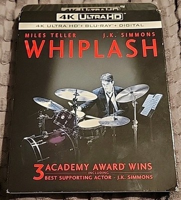 NEW Whiplash (4K Ultra HD, Blu-ray, 2014) w/OOP Slipcover SEALED 