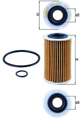 Knecht OX 209D ÖLfilter For Renault-image