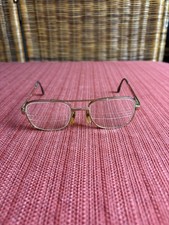 Vintage Gold Tone Lamy Eyeglasses France Alcide II 135mm