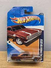 2012 Hot Wheels #86 Muscle Mania Mopar 6/10 '67 Plymouth GTX Brown Variant