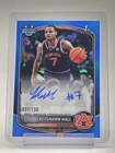 KEYSHAWN HALL 2025-26 BOWMAN CHROME U 1ST BLUE REFRACTOR AUTO /150 Q3882