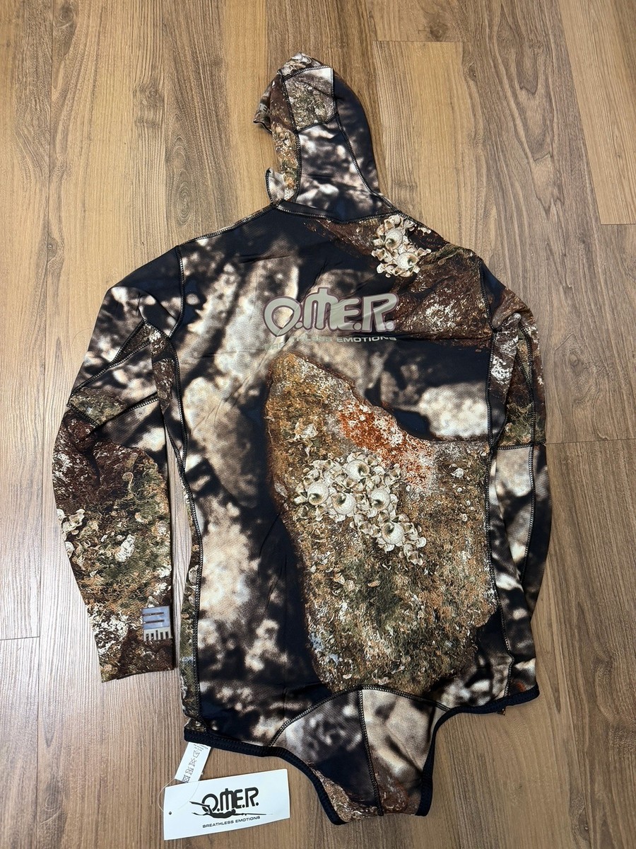 OMER 3mm Holostone Camouflage Spearfishing Wetsuit Hooded JACKET