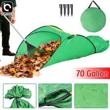 Large Foldable Leaf Bags Collector 70 Gal Pop-Up Container for Leaves Lawn Trash
