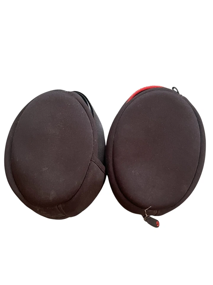 Beats By Dre Headphones Soft Case Bag Lot Of 2 CASE ONLY Zip Close Preowned - Image 2 of 4