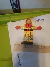 The Original Toy Company Wood Robot Diver Yellow Poseable 2011 4.5  
