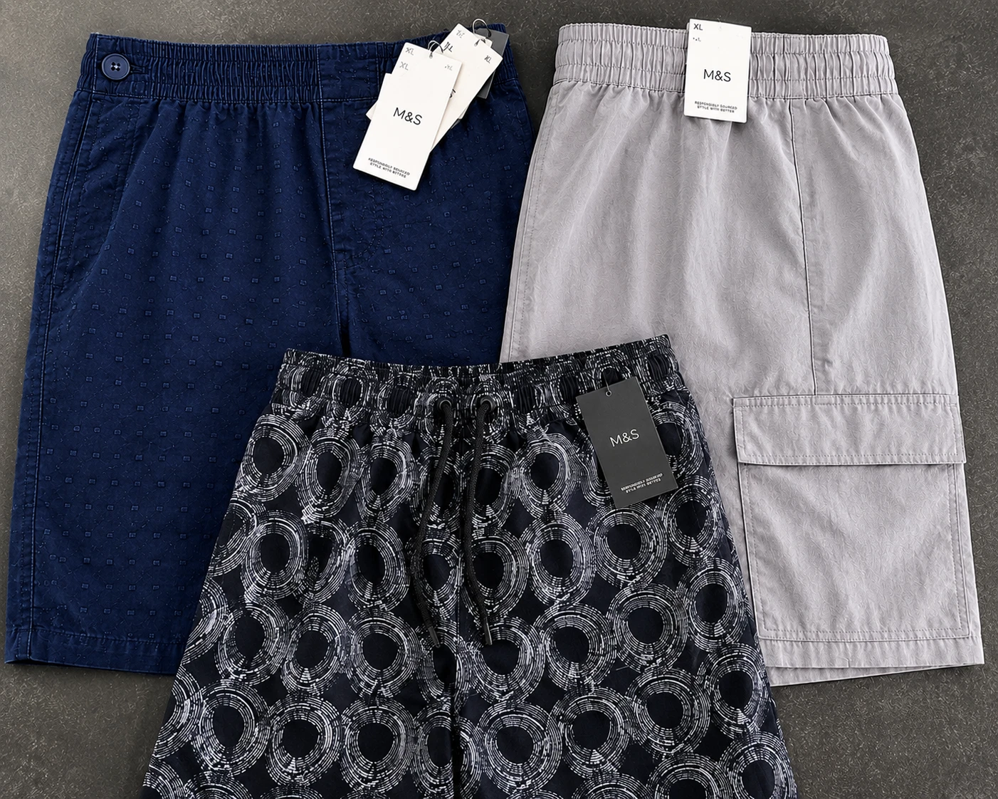 Marks & Spencer Men's Shorts Bundle – XL – Brand New With Tags
Opens in a new window or tab