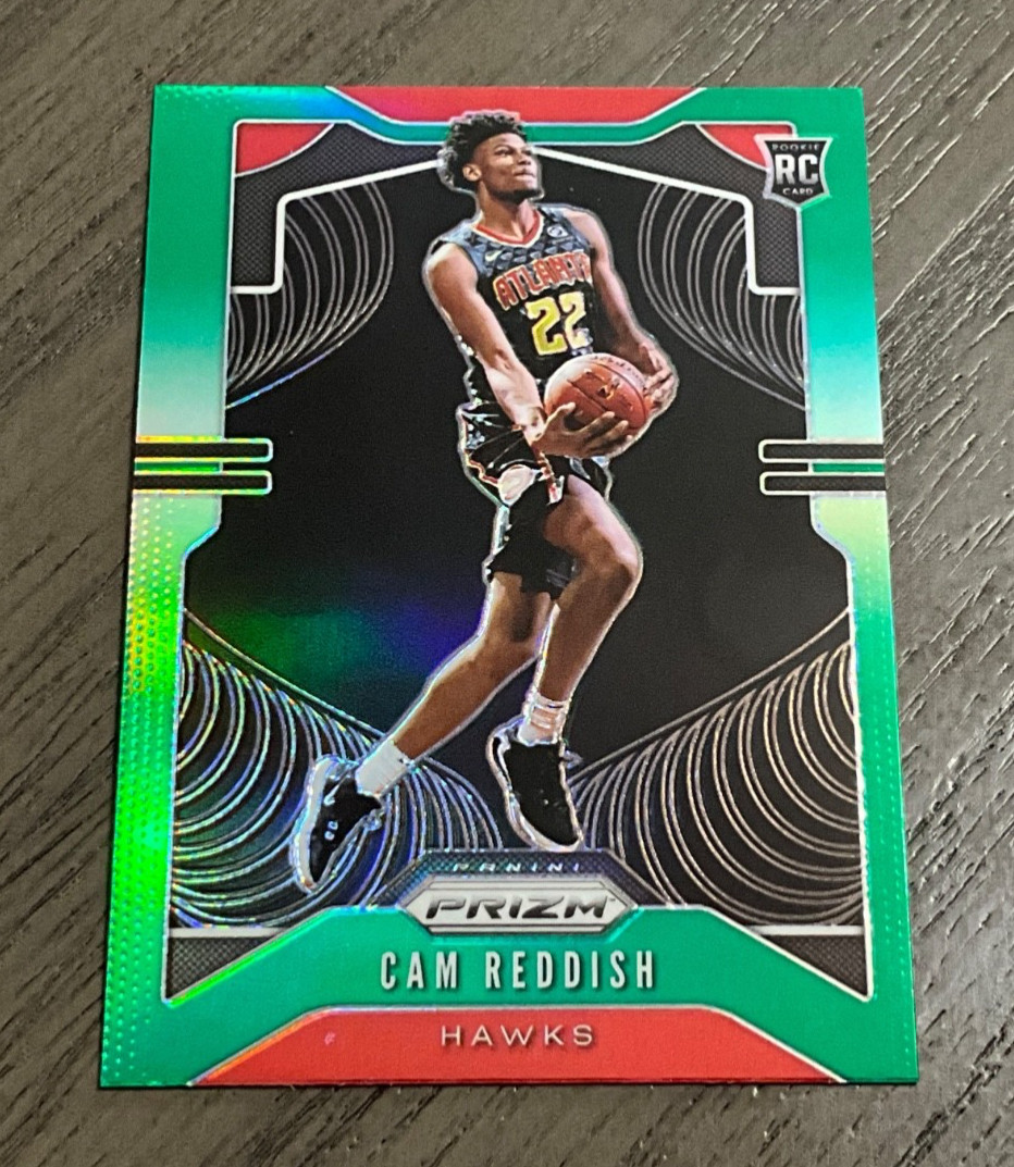 2019-20 Panini Prizm # 256 Cam Reddish Rookie Green Prizm Atlanta Hawks Rc