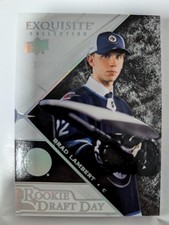 2024-25 UD Diamond Exquisite Collection Rookie Draft Day Brad Lambert /349