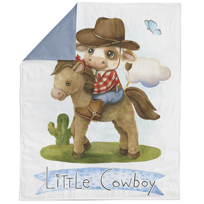 Unique Little Cowboy Fabric 29X39In Quilting Panel For Baby Quilt Or Blanket