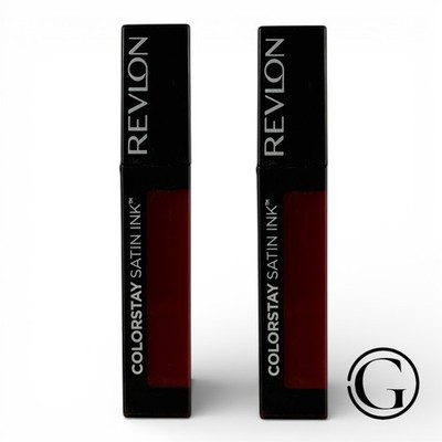 3 PACK Revlon ColorStay Satin Ink 16-hour Liquid Lipstick 0.17 oz 034 Regal Ruby