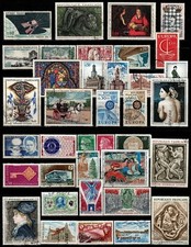 France 1966-1972 Lot 65 used colorful including big format stamps-no shipping US