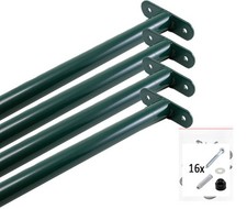 4x Drążek rozciągliwy 90cm Drążek gimnastyczny Reck gimnastyczny do wieży zabaw Huśtawka Metalowy reck Zielony