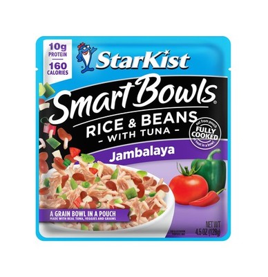 Tuna Rice and Beans Jambalaya Bowl - 4.5 oz Pouch for Quick Meals