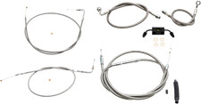 LA Choppers Braided Stainless Cable & Brake Line Kit LA-8321KT-13 Made in USA