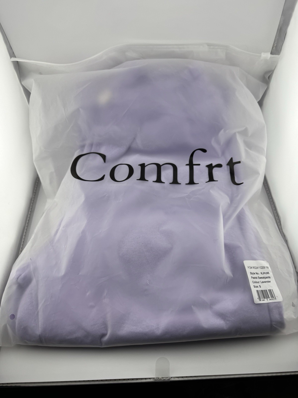 Comfrt Pastel Collection Sweatpants Lavender Purple Color Unisex NWT Size S NEW
