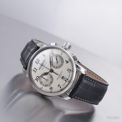 Zeppelin 100 Jahre Chronograph Herrenuhr 7678-5 Champagner